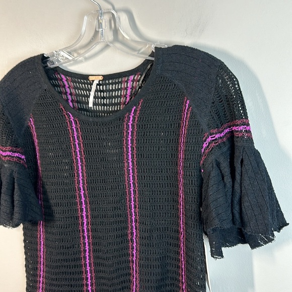 NWT Free People Babes Only Crochet Top Size S Whimsigoth Fairy Grunge - Picture 4 of 11